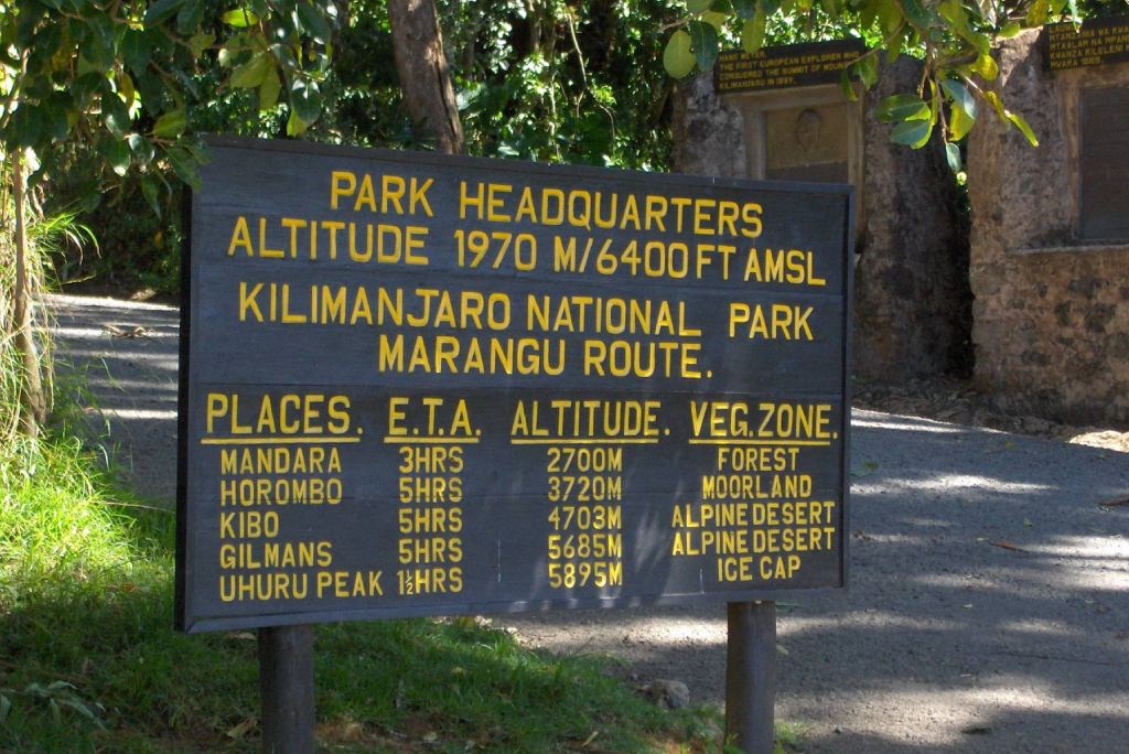 6 Days Marangu Route