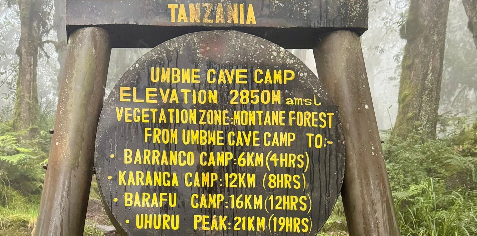 Umbwe Cave Camp